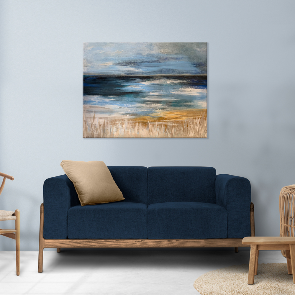 before the storm rolls onto the beach original canvas